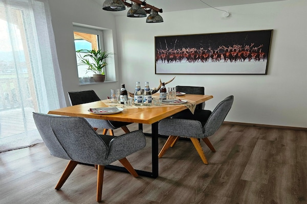 Aan de piste: Ruim appartement Panoramablick in Inzell - thumbnail 6