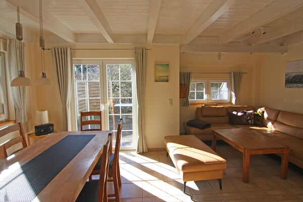 Strandhaus links – 100m van zandstrand met sauna in Trassenheide - thumbnail 5