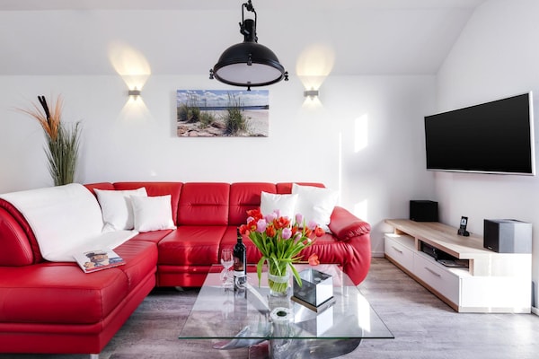 Luxe appartement met waterbed, wellness en zicht op jachthaven in Olpenitz - thumbnail 6