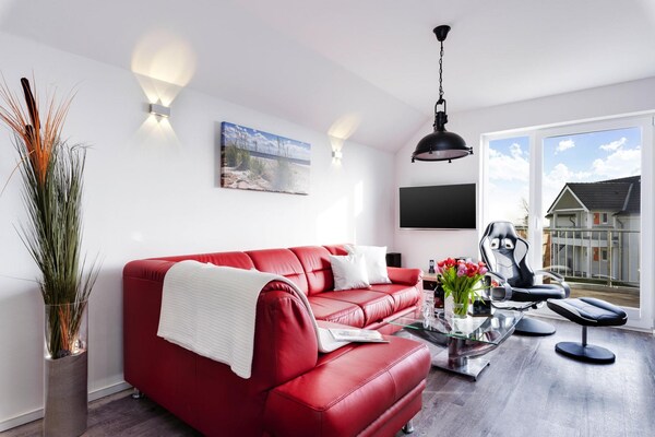Luxe appartement met waterbed, wellness en zicht op jachthaven in Olpenitz - thumbnail 5