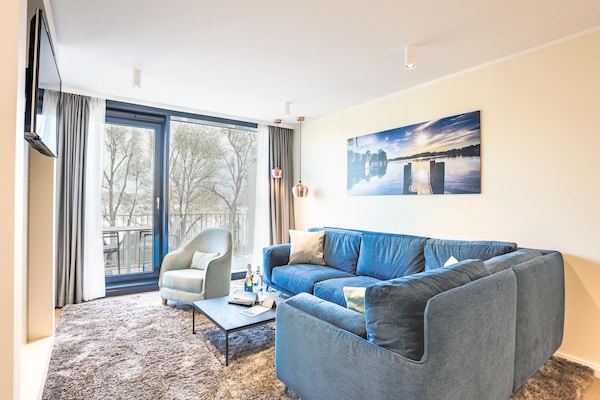 Kompass Maisonette: 70m² luxe aan de Müritzsee met balkon, wellness & wifi - thumbnail 4