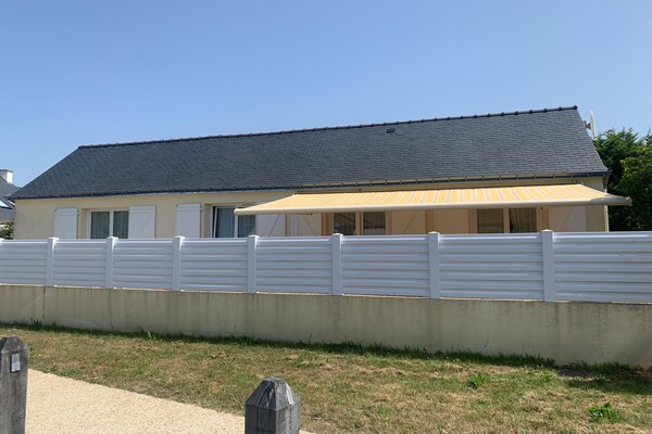 Vrijstaand vakantiehuis aan de golfbaan, op 700m van het strand in St. Gildas-de-Rhuys - thumbnail 2