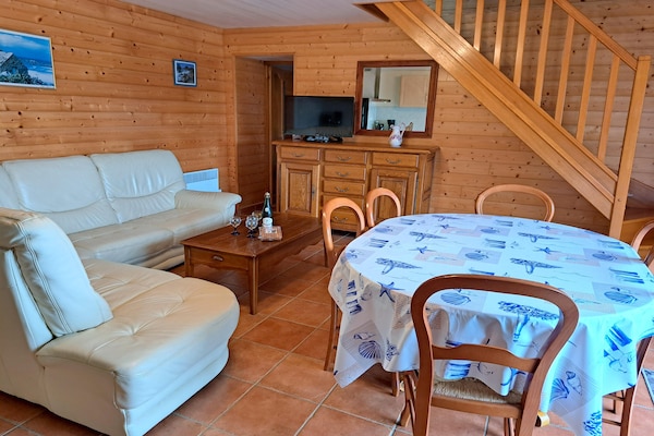 Op 400 m van zee: Rustiek vakantiehuis in Cléder voor 8 personen - thumbnail 3