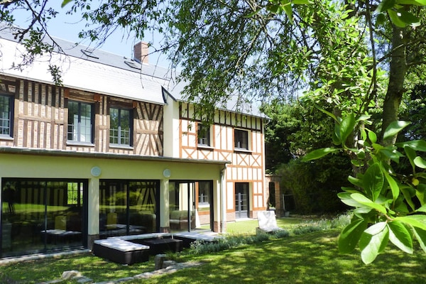 Authentiek Normandisch herenhuis voor 12 personen aan golfbaan bij de Somme - thumbnail 1