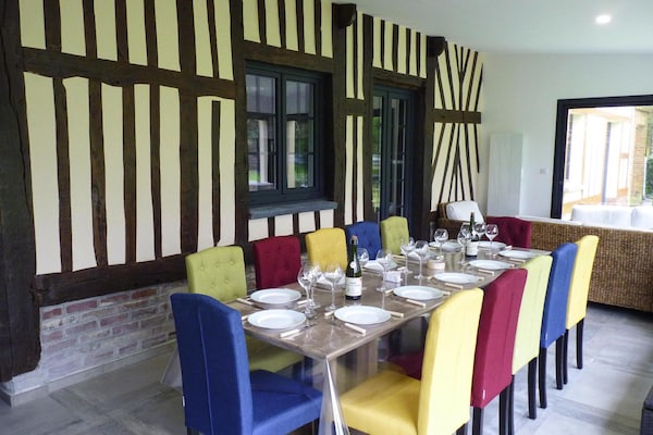 Authentiek Normandisch herenhuis voor 12 personen aan golfbaan bij de Somme - thumbnail 4