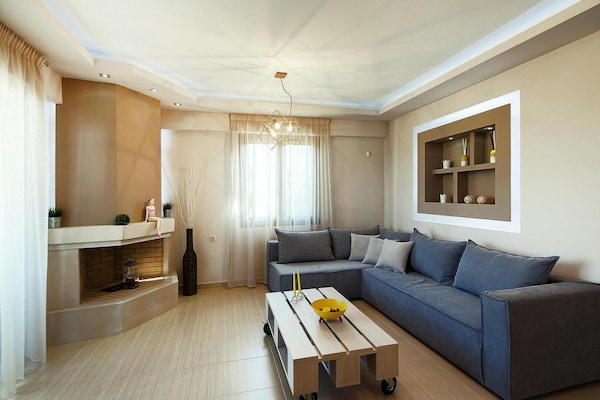 Villa Harmony of Nature: privézwembad bij Rethymno, 2 km van strand - thumbnail 2