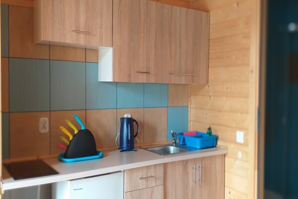Vrijstaand houten vakantiehuis voor 4 personen, 400m van strand in Sarbinowo - thumbnail 5