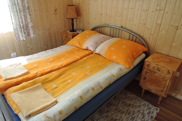 Knusse bungalow voor 2 bij het Wiselka-meer, 1,2 km van het strand - thumbnail 3