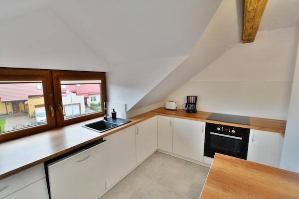 Rustiek appartement met terras nabij strand en vuurtoren van Kolobrzeg - thumbnail 6