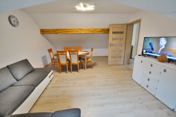 Rustiek appartement met terras nabij strand en vuurtoren van Kolobrzeg - thumbnail 4