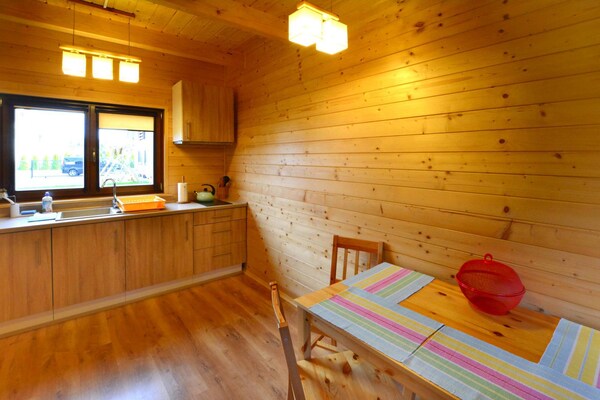 Houten vakantiehuis nabij strand en bos in Grzybowo - thumbnail 6