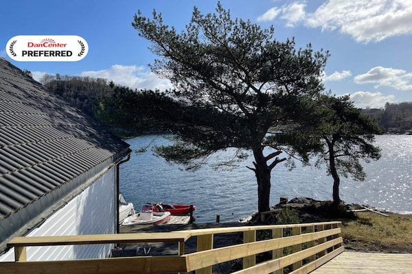 Authentieke rorbu aan zee in Rubbestadneset met bootverhuur - thumbnail 1