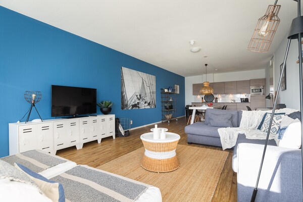 Luxe appartement met havenzicht en balkon in Scheveningen - thumbnail 6