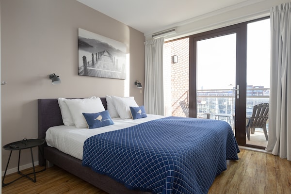 Luxe appartement met havenzicht en balkon in Scheveningen - thumbnail 4