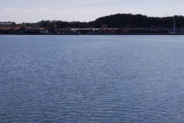 Rood vakantiehuis direct aan de haven van Ebeltoft, 20 meter van de zee - thumbnail 5