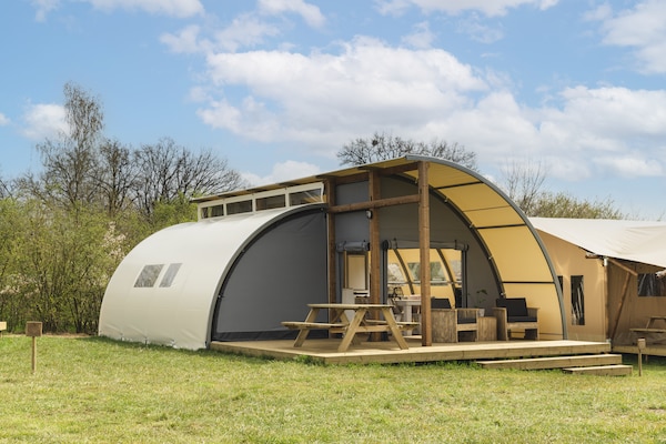 Glamping tent met wellness aan de Regge in Zuna - thumbnail 1
