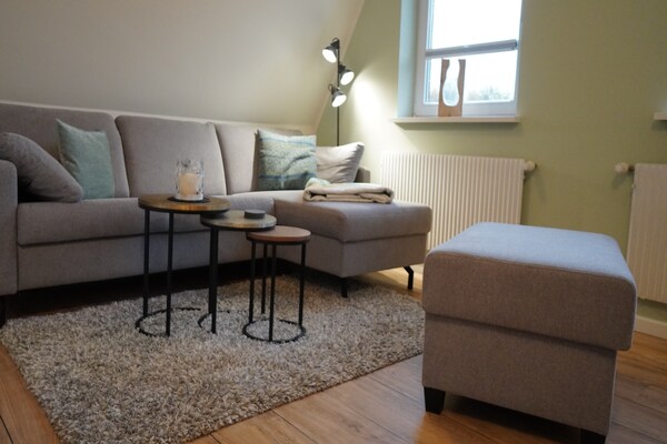 Op 1,3 km van zee: comfortabel appartement in Wyk-Boldixum · 40 m² - thumbnail 3