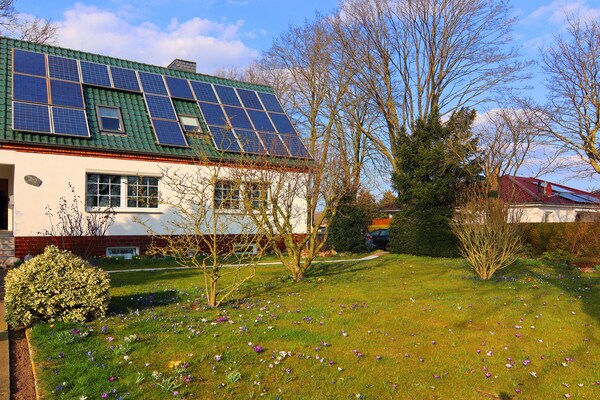 Rustiek appartement met grote tuin in Mallentin, nabij Lübeck en de Oostzee - thumbnail 3