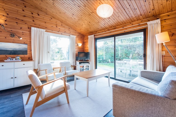 Houten bungalow op Ameland met hond, dichtbij strand en duinen - thumbnail 2