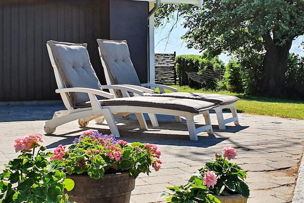 Licht vrijstaand vakantiehuis nabij Gilleleje met weids uitzicht over de velden - thumbnail 5