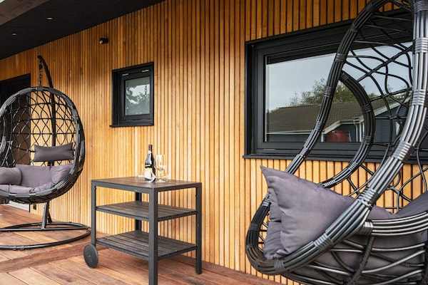 Architectonisch vakantiehuis met fjordzicht, sauna en whirlpool bij Vinderup - thumbnail 4