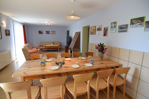 Ruim vakantiehuis voor 10 personen, 200m van het meer in Parchowo - thumbnail 6