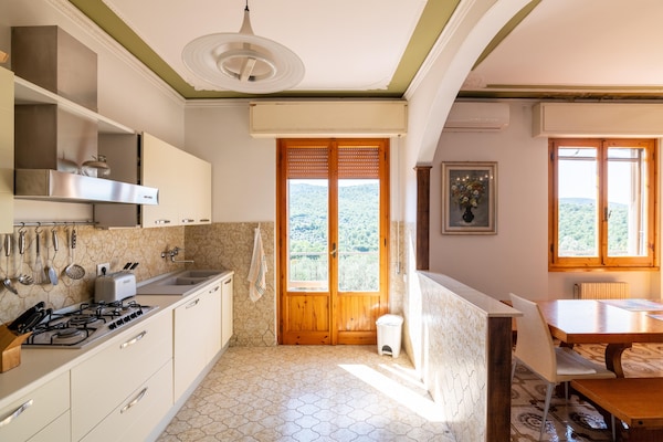 Licht vakantiehuis met panoramisch uitzicht bij Pergine Valdarno, 10 personen - thumbnail 4