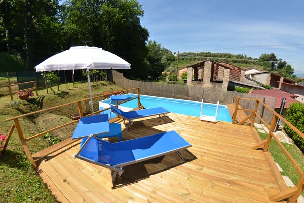 Knus appartement met privézwembad en omheinde tuin nabij Lucca - thumbnail 4