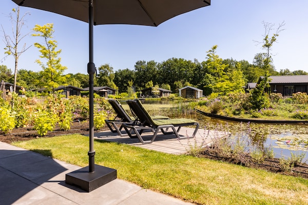 Modern chalet aan vijver in Veldhoven, huisdier- en kindvriendelijk - thumbnail 4