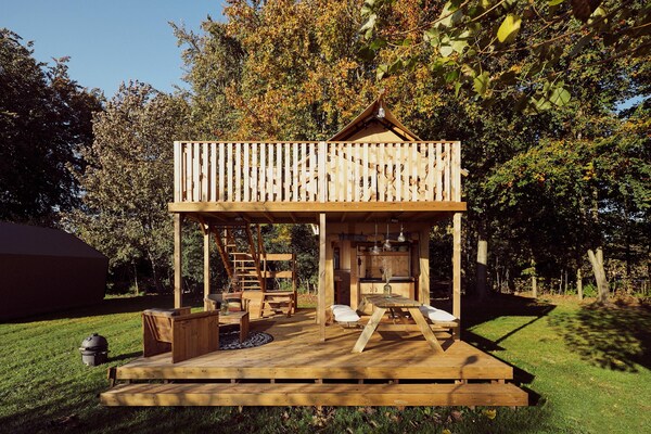 Romantische glampinglodge aan het Veluwemeer in Zeewolde - thumbnail 6