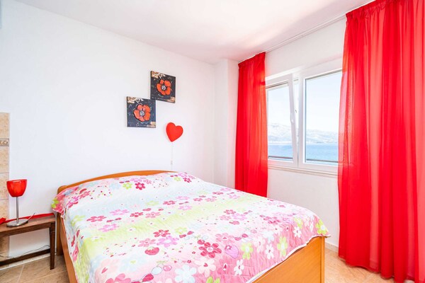 Studio met uitzicht op zee en privéstrand in Lumbarda, Korčula - thumbnail 5