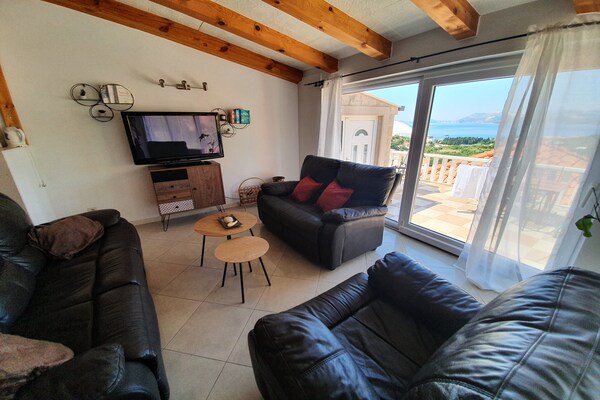 Licht appartement met 2 slaapkamers, gedeeld terras en zeezicht in Cavtat - thumbnail 5