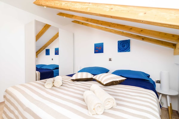 Tweekamerappartement met balkon en eindeloos zeezicht in Mlini - thumbnail 5