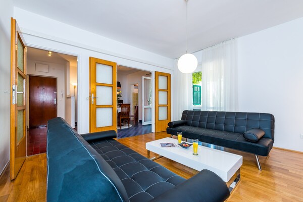 Ruim 2-slaapkamerappartement met terras en tuinzicht in Lapad, Dubrovnik - thumbnail 4