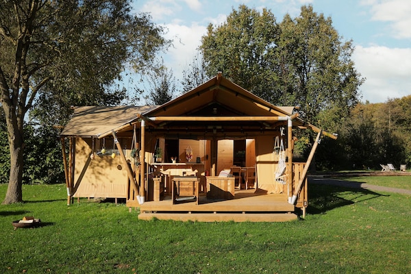 Glampinglodge aan het meer in Zeewolde voor 5 personen - thumbnail 1