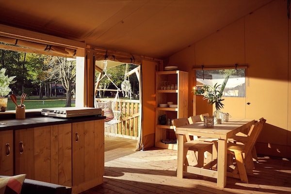 Glampinglodge aan het meer in Zeewolde voor 5 personen - thumbnail 3