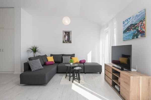 Rustiek appartement met zeezicht en balkon in Cavtat, 300m van het strand - thumbnail 2