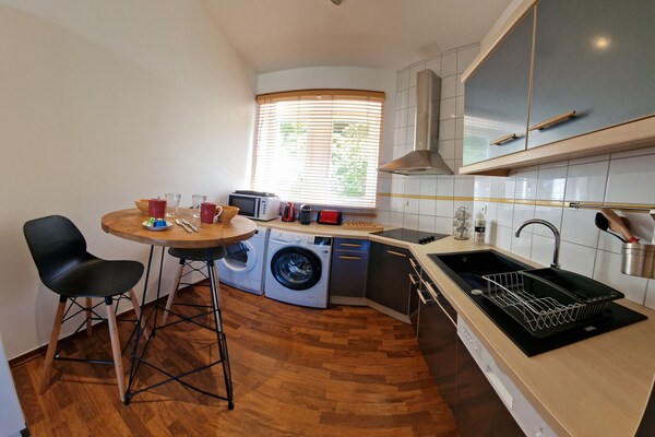 Licht appartement met zeezicht op de heuvels van Primel, vlakbij het strand - thumbnail 5