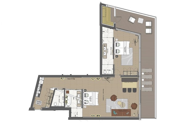Aan de piste: Luxe appartement Mountain View Lofts in Kaltenbach - thumbnail 6