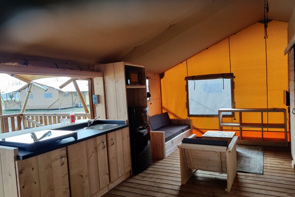 Luxe groepsglamping in 3 tenten aan het Kuinderbos voor 15 personen - thumbnail 3
