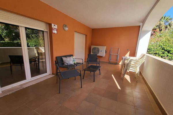 Benedenappartement met terras en directe toegang tot zwembad in Vera Playa - thumbnail 4
