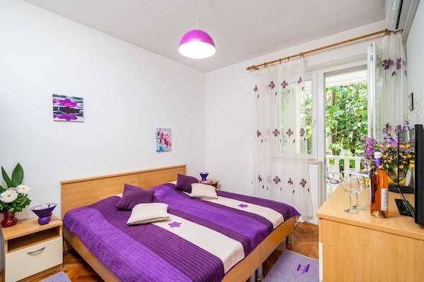 Kamer met zeezicht en gedeelde tuin op 100 meter van het strand in Cavtat - thumbnail 3