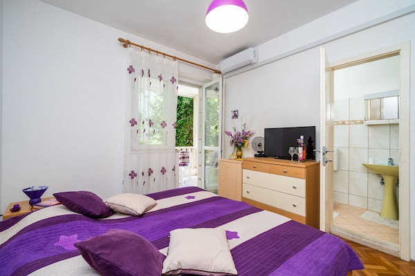 Kamer met zeezicht en gedeelde tuin op 100 meter van het strand in Cavtat - thumbnail 6