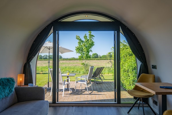 Natuurlodge Tureluur in Dalerveen met privé hottub in het bos - thumbnail 5