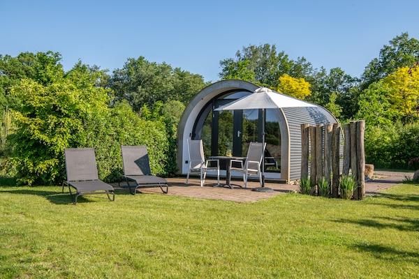 Natuurlodge Tureluur in Dalerveen met privé hottub in het bos - thumbnail 1