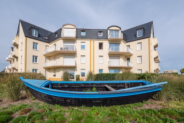 Duplex met uitzicht op Tatihou, 50 meter van het strand - thumbnail 1