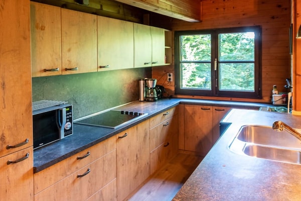 Wellness chalet Blue Wood in Manhay voor 9 personen - thumbnail 3