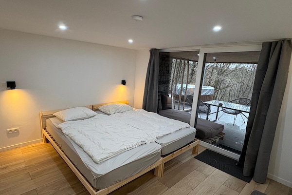 Wellness chalet Blue Wood in Manhay voor 9 personen - thumbnail 4