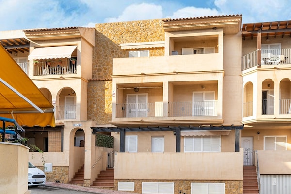Licht appartement met zeezicht in Villaricos, 500m van Dolores-strand - thumbnail 2