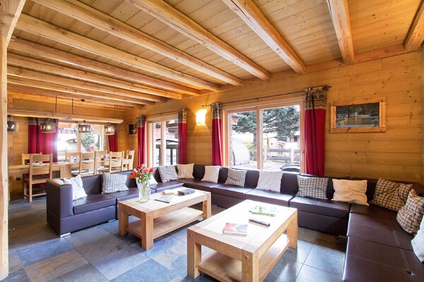 Chalet Le Renard Lodge: 14-persoons chalet met privé-zwembad in Les Deux Alpes - thumbnail 3